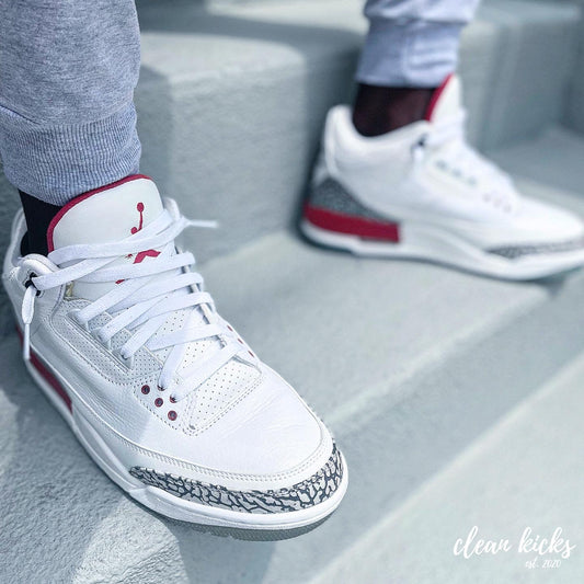 Air Jordan 3 Cardinal Red pre-owned for sale Columbus Ohio clean kicks
