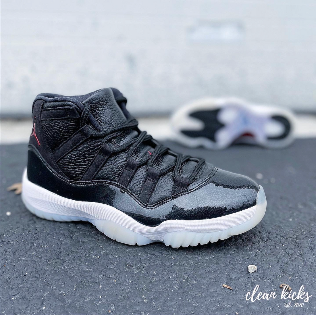 Air Jordan 11 Black shoe cleaning Columbus Ohio
