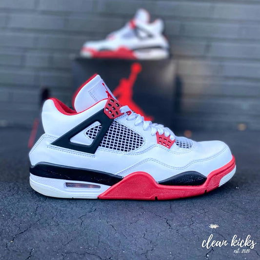 Air Jordan 4 Retro OG Fire Red shoe cleaning near me
