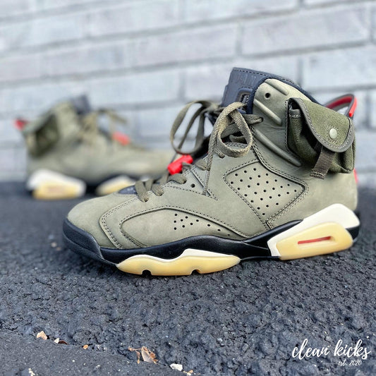Air Jordan VI Travis Scott Cactus Jack shoe cleaning Columbus Ohio